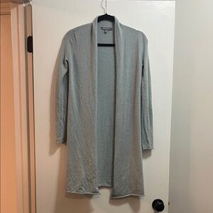 Neiman Marcus Light Blue/Gray 100% Cashmere Cardigan
